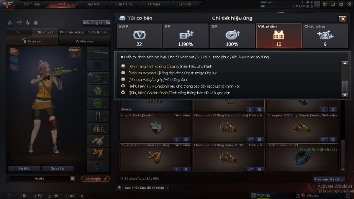 shop acc cf uy tin gia re